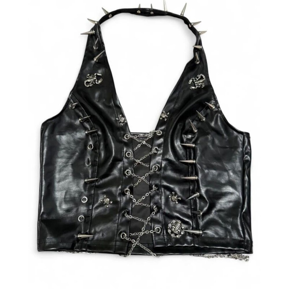 Goth Halter Top - Picture 2 of 4